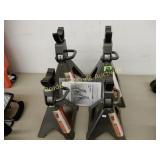 GROUP OF 2- 6 TON JACK STANDS AND 2- 3 TON JACK