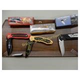 GROUP OF 3 NEW FOLDING POCKET KNIVES WITH
