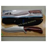 NEW BLACK HILL STEEL FIXED BLADE KNIFE WITH