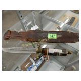 MEXICAN STYLE FIXED BLADE KNIFE WITH 7" BLADE AND