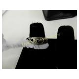 GROUP OF 6 STERLING SILVER LADIES RINGS