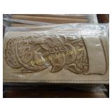 GROUP OF 20 NEW TOOLED LEATHER CHECKBOOK HOLDERS