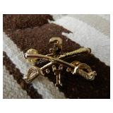 GROUP OF APPROX 300 MILITARY CROSS SABER PINS