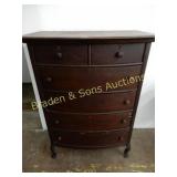 ANTIQUE OAK CHEST OF DRAWERS