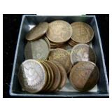 GROUP OF 24 INDIAN HEAD PENNIES