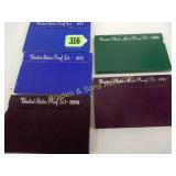 GROUP OF 5 US PROOF SETS. 1971, 1972, 1986, 1991