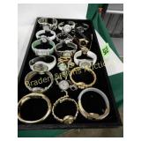 TRAY OF ASSTD WRIST WATCHES