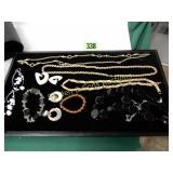 TRAY OF ASSTD COSTUME JEWELRY