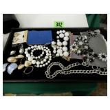 TRAY OF ASSTD COSTUME JEWELRY