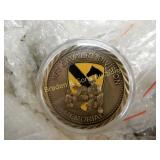 GROUP OF 50 FIRST CAVALRY MEMORIAL BRASS