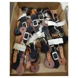 GROUP OF 20 NEW LEATHER SPUR STRAPS