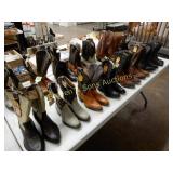 GROUP OF 16 PAIRS OF WESTERN BOOTS