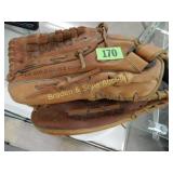 USED RAWLINGS LEFT HANDED SOFTBALL GLOVE