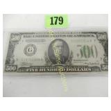 US SERIES 1934A $500,00 FEDERAL RESERVE NOTE