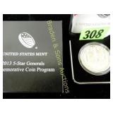 US 2013 PROOF SILVER DOLLAR