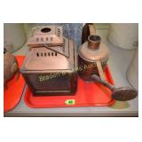 GROUP OF 2 COPPER YARD DECORATIONS