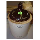 ANTIQUE 5 GAL REDWING CROCK