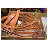 GROUP OF 5 NEW HIGH QUALITY LEATHER HEADSTALLS