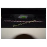 LADIES STERLING SILVER AND PINK AMETHYST BRACELET