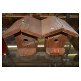 GROUP OF 2 WOODEN BIRD HOUSES