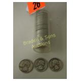 GROUP OF 40- US SILVER HALF DOLLARS