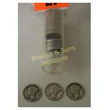 GROUP OF 40- SILVER MERCURY DIMES