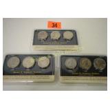 GROUP OF 9 SUSAN B ANTHONY DOLLARS