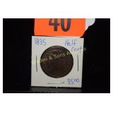 US 1835 CLASSIC HEAD HALF CENT