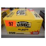 GROUP OF 250 RDS REMINGTON CAL 45 ACP 230 GRAIN