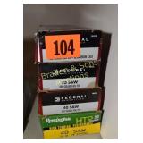 GROUP OF 150 ROUNDS FEDERAL CAL 40 S&W 180 GRAIN