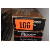 GROUP OF 200 RDS BLAZER CAL 40 S&W 180 GRAIN FMJ