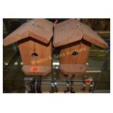 GROUP OF 2 WOODEN BIRD HOUSES