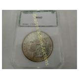 PCI GRADED MS62 1882 CARSON CITY MORGAN SILVER