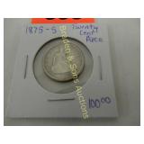 US 1875-S - 20 CENT PIECE