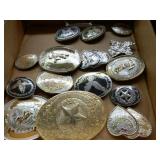 GROUP OF 15 NEW WESTERN BELT BUCKLES