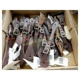 GROUP OF 20 NEW LEATHER SPUR STRAPS