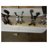 GROUP OF 4 PAIRS OF CONTEMPORARY WESTERN SPURS