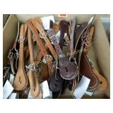 GROUP OF 20 NEW LEATHER SPUR STRAPS