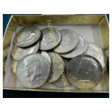 GROUP OF 14 SILVER CLAD KENNEDY HALF DOLLARS