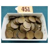 GROUP OF 100 US WHEAT PENNIES