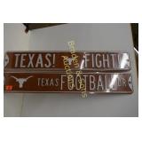 GROUP OF 2 NEW TEXAS FOOTBALL DRIVE STREET SIGNS