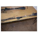 GROUP OF 5 BUGGY WHIPS AND 5 QUIRTS