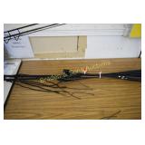 GROUP OF 5 BUGGY WHIPS AND 5 QUIRTS