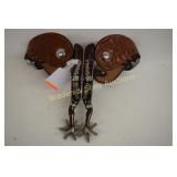 MAKER MARKED SIMS GAL LEG WESTERN SPURS