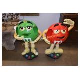 GROUP OF 2 M&M DISPLAY STANDS