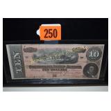 CONFEDERATE STATES OF AMERICA 1864 $10.00