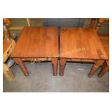 GROUP OF 2 CONTEMPORARY END TABLES