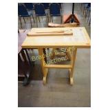 NEW FOLDAWAY BUTCHER BLOCK TABLE