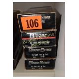 GROUP OF 200 RDS BLAZER CAL 40 S&W 180 GRAIN FMJ