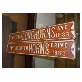 GROUP OF 2 UNIVERSITY OF TEXAS STREET SIGNS